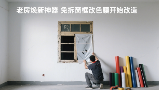 老房煥新神器：免拆窗框改色膜，15年老窗秒變極簡(jiǎn)風(fēng)