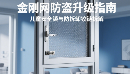 金剛網(wǎng)防盜升級指南：兒童安全鎖與防拆卸鉸鏈拆解