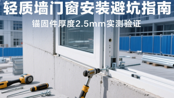 輕質(zhì)墻門窗安裝避坑指南：錨固件厚度2.5mm實測驗證
